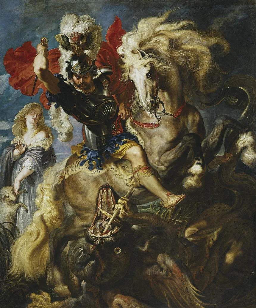 Peter Paul Rubens: Der heilige Georg besiegt den Drachen, 1606–1608